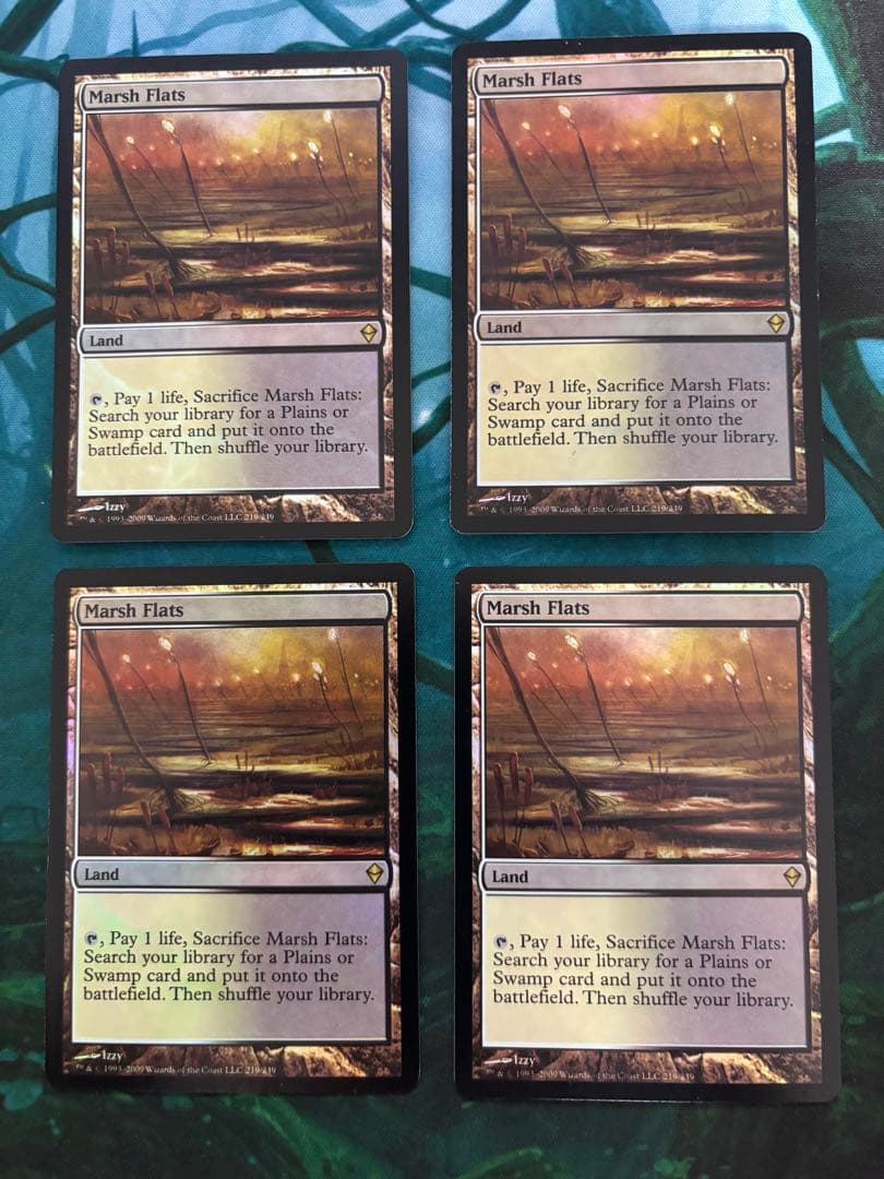 湿地の干潟　ZEN版　英語FOIL 4枚セット