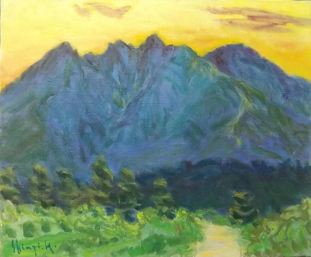 「根子岳」A 2006 F8 絵画 油絵 油彩画 アート 風景画