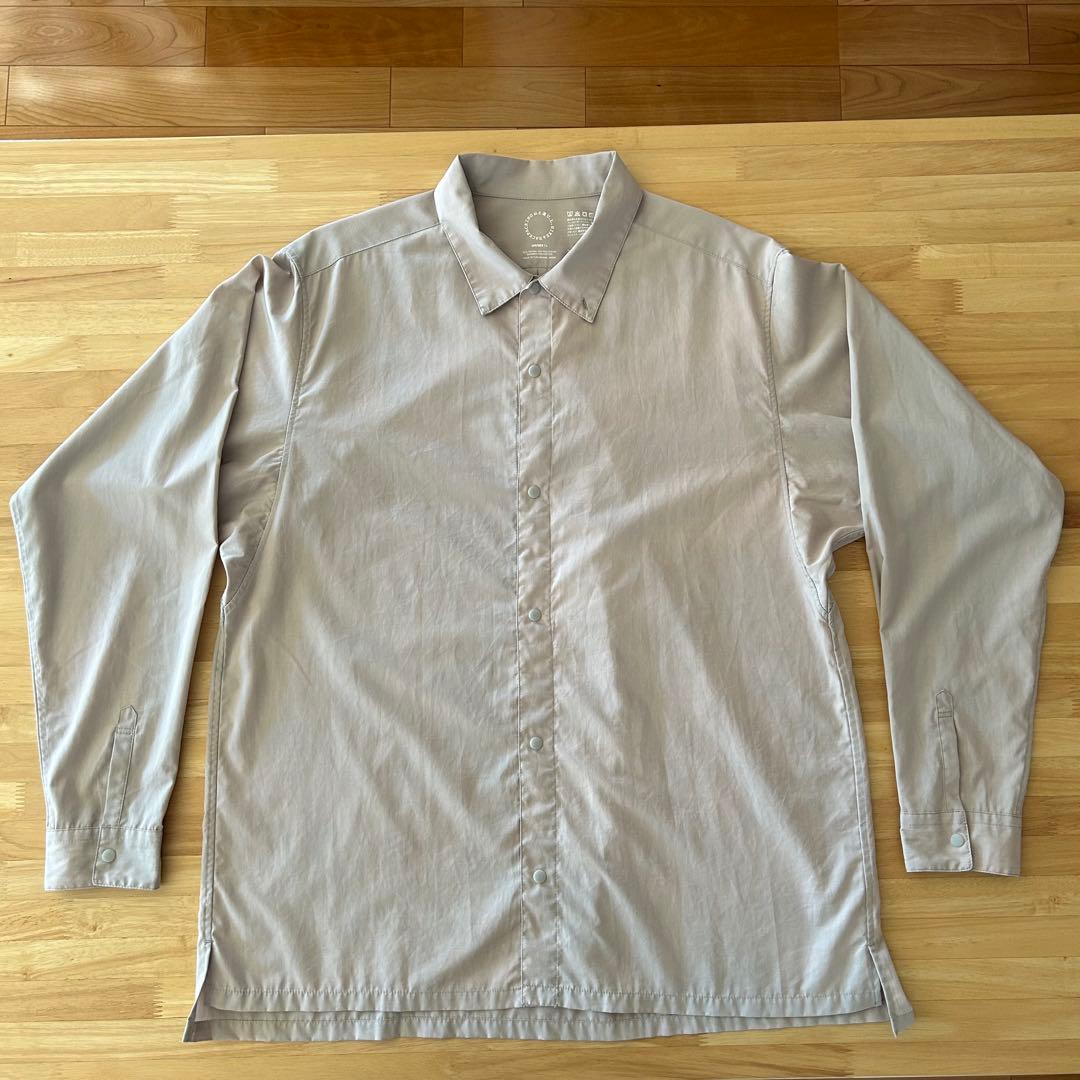 山と道　bamboo shirt Ｌ　 箱・ポストカード付き