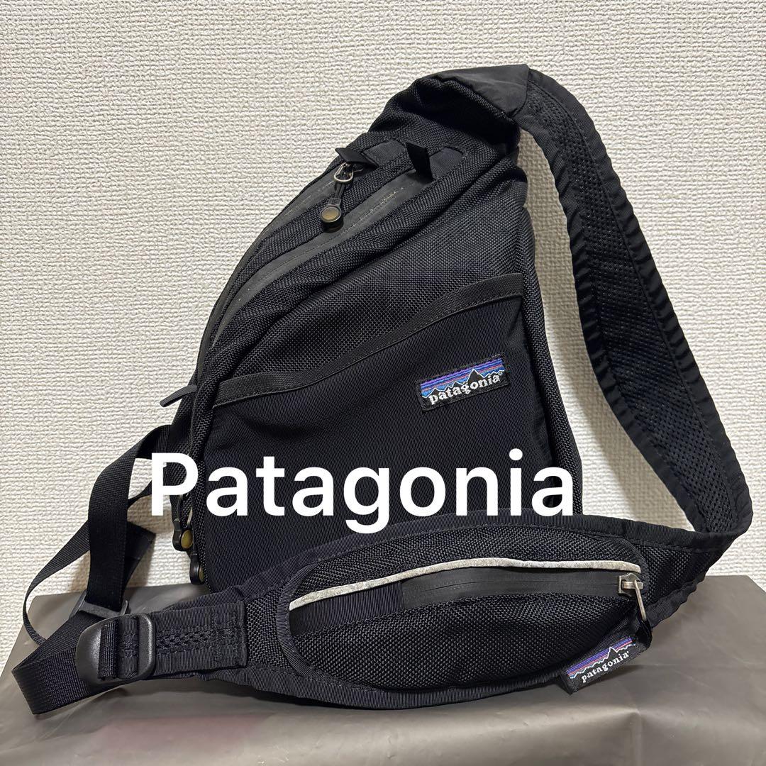 希少旧型 パタゴニア アトムスリング 8L ブラック ワンショルダーバッグ 廃盤