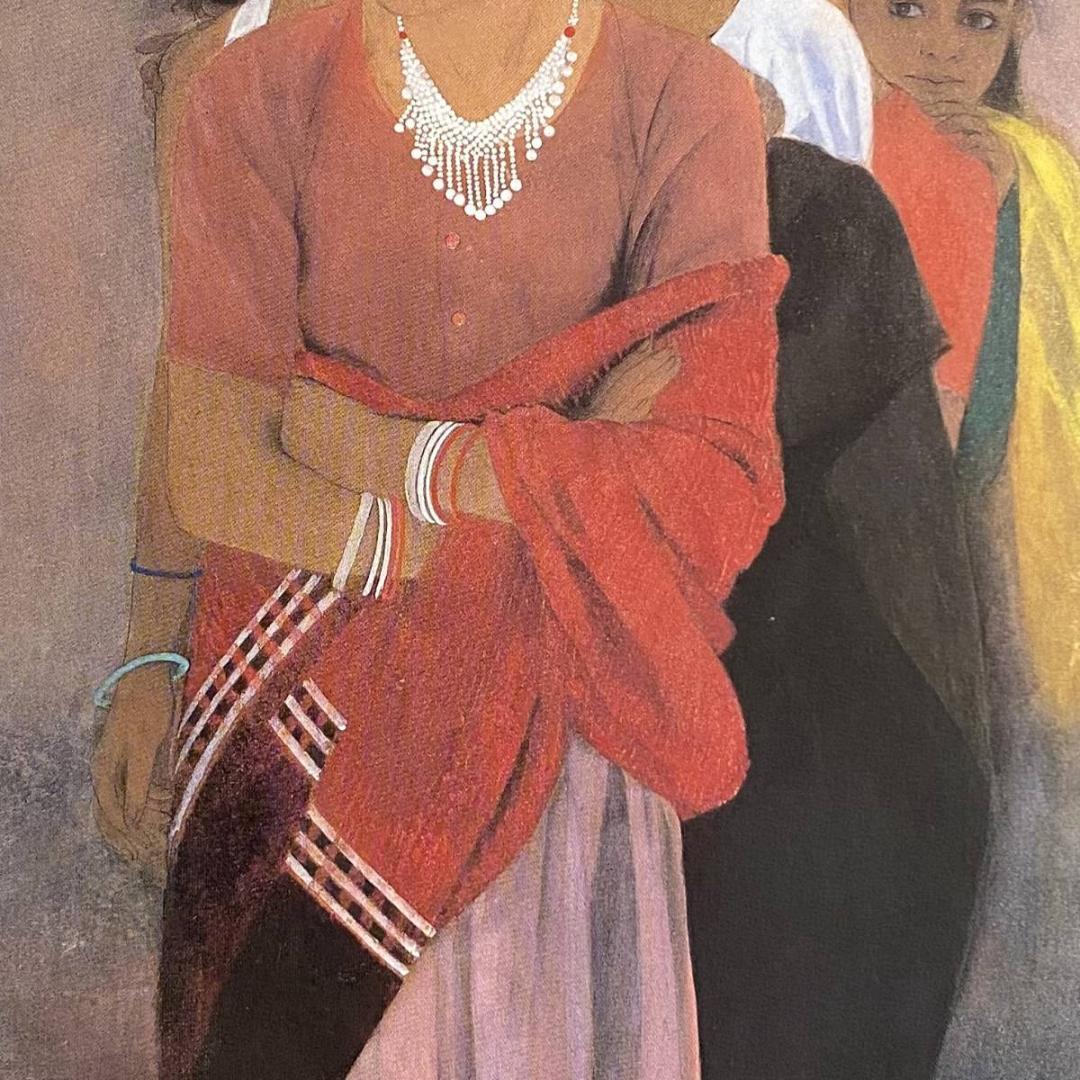 梅原幸雄、【旅の夕】、希少な額装用画集より、新品額装付、状態良好