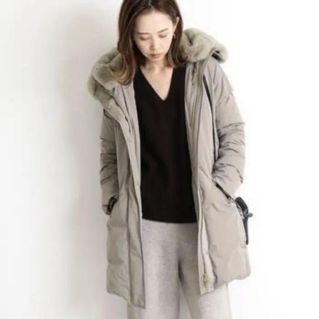 ウールリッチ IENA別注 ダウン COCOON ESKIMO グレージュ　S