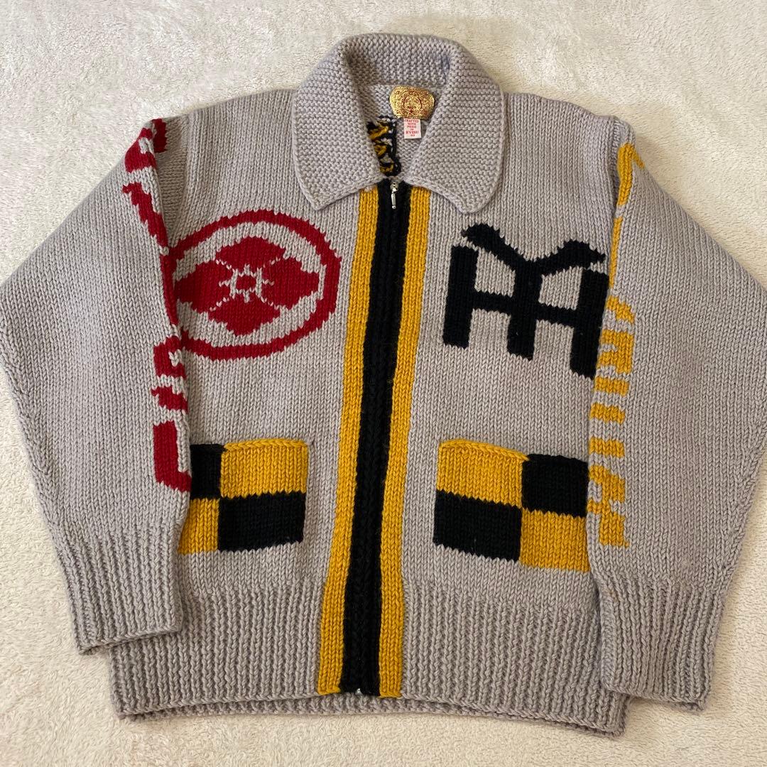 EVISU エヴィストラミミカウチンセーター ニット トラ柄 - メルカリ