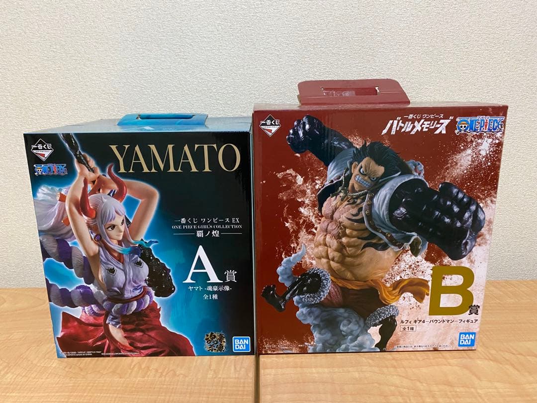 ワンピース　フィギュア　一番くじ　ヤマト　ルフィ　バウンドマン　セット