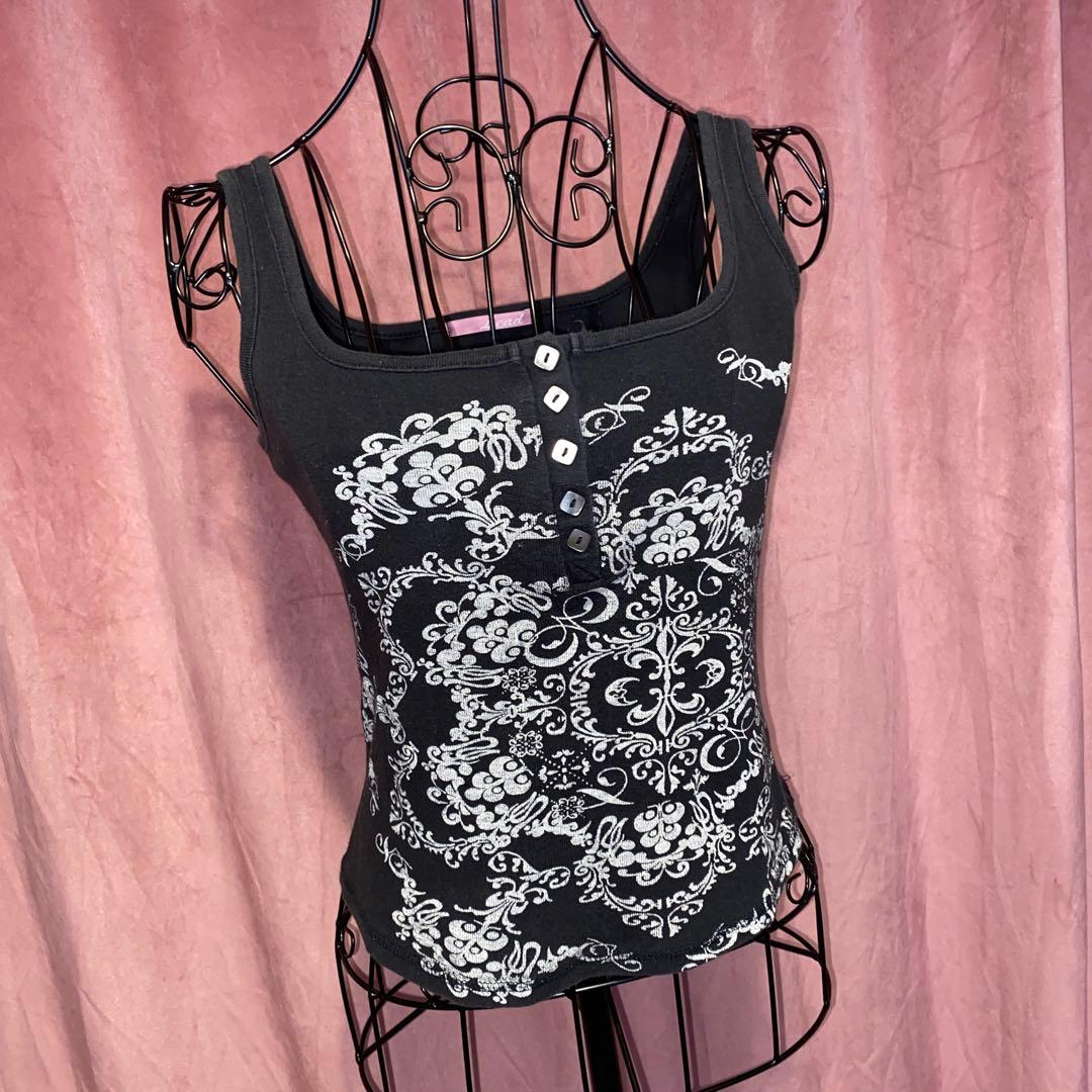 フェアリーグランジ ボタン キャミソール ギャルy2k - メルカリ