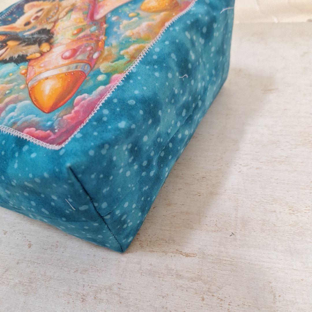 激レアパネル生地 ハンドメイド 布バスケット