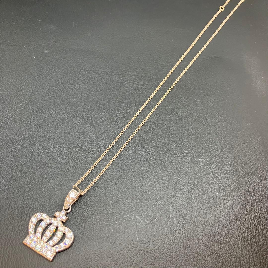 美品】ジャスティンデイビス ジルコニア クラウン ネックレス SPJ295