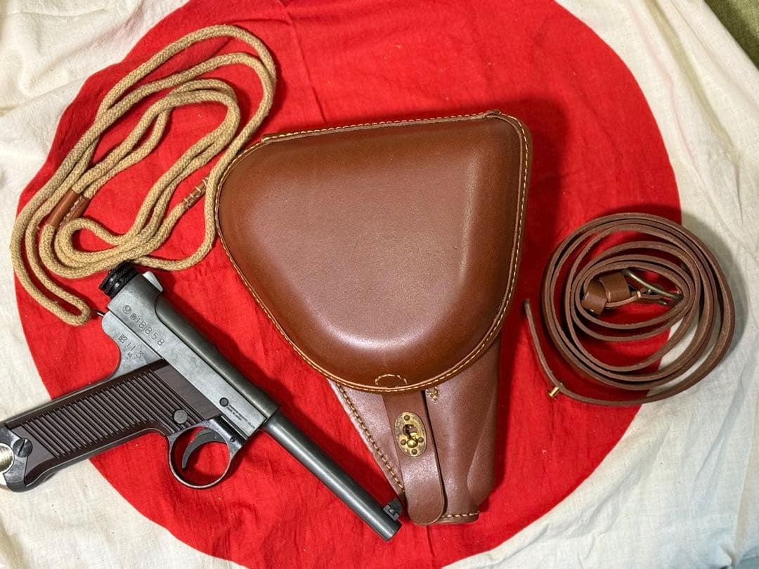 大日本帝国 南部14年式拳銃嚢＋拳銃紐★複製品★サバゲー　将校　陸軍　海軍陸戦隊