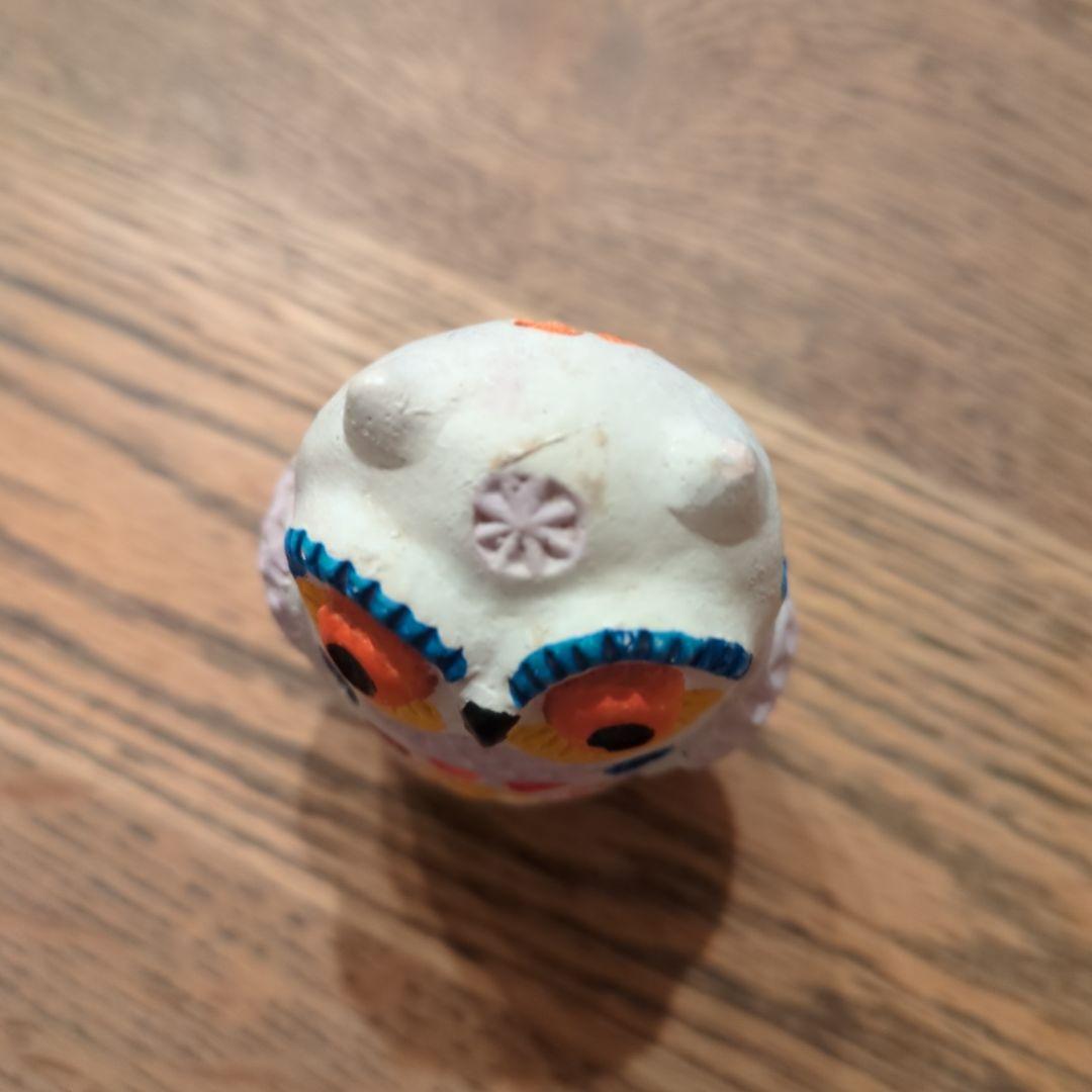 中古品】カラフルなフクロウの置物 陶器 スペイン村 - メルカリ