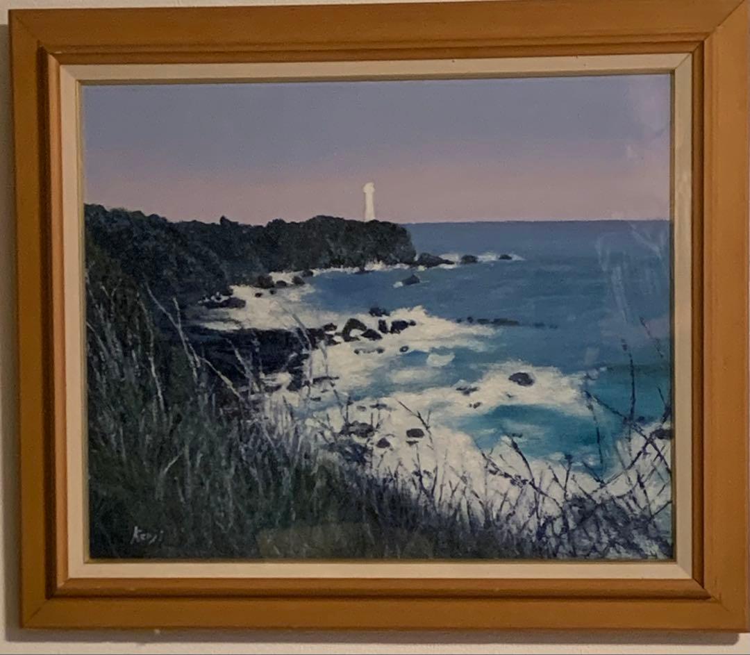 油彩画Ｆ15号 額縁付き 油絵額縁 8203/ブラック F15号（652×530mm） 前面UVカットアクリル仕様