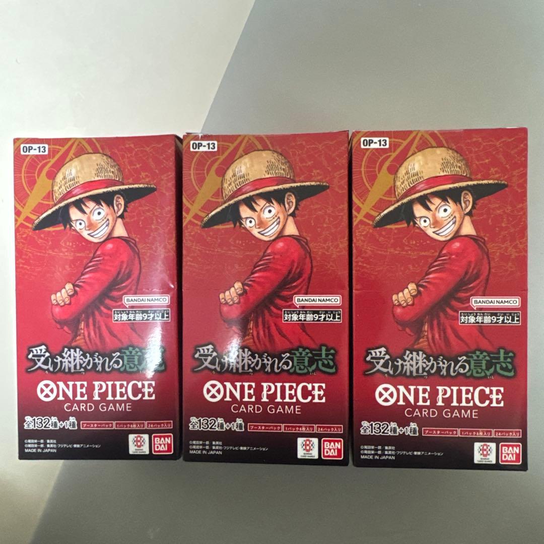 テープ付 ワンピースカード 受け継がれる意志 3BOX - メルカリ