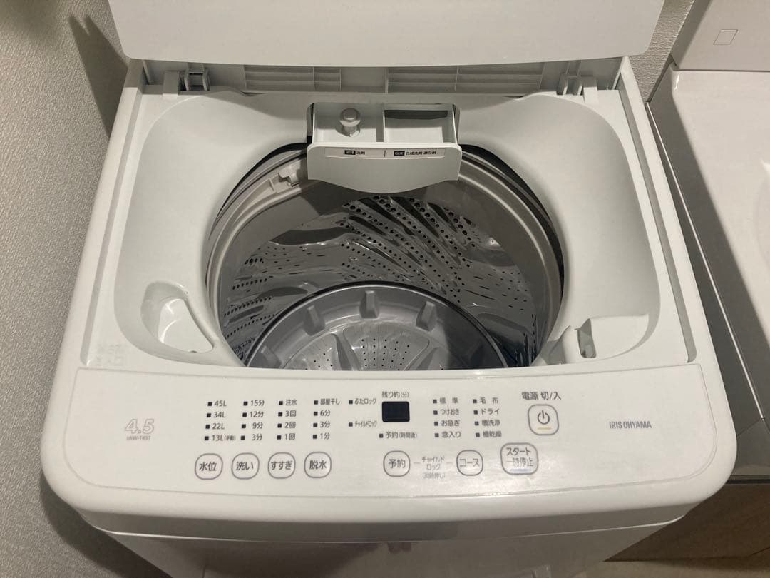 アイリスオーヤマ全自動洗濯機　IAW-T451（4.5kg、2024年製）