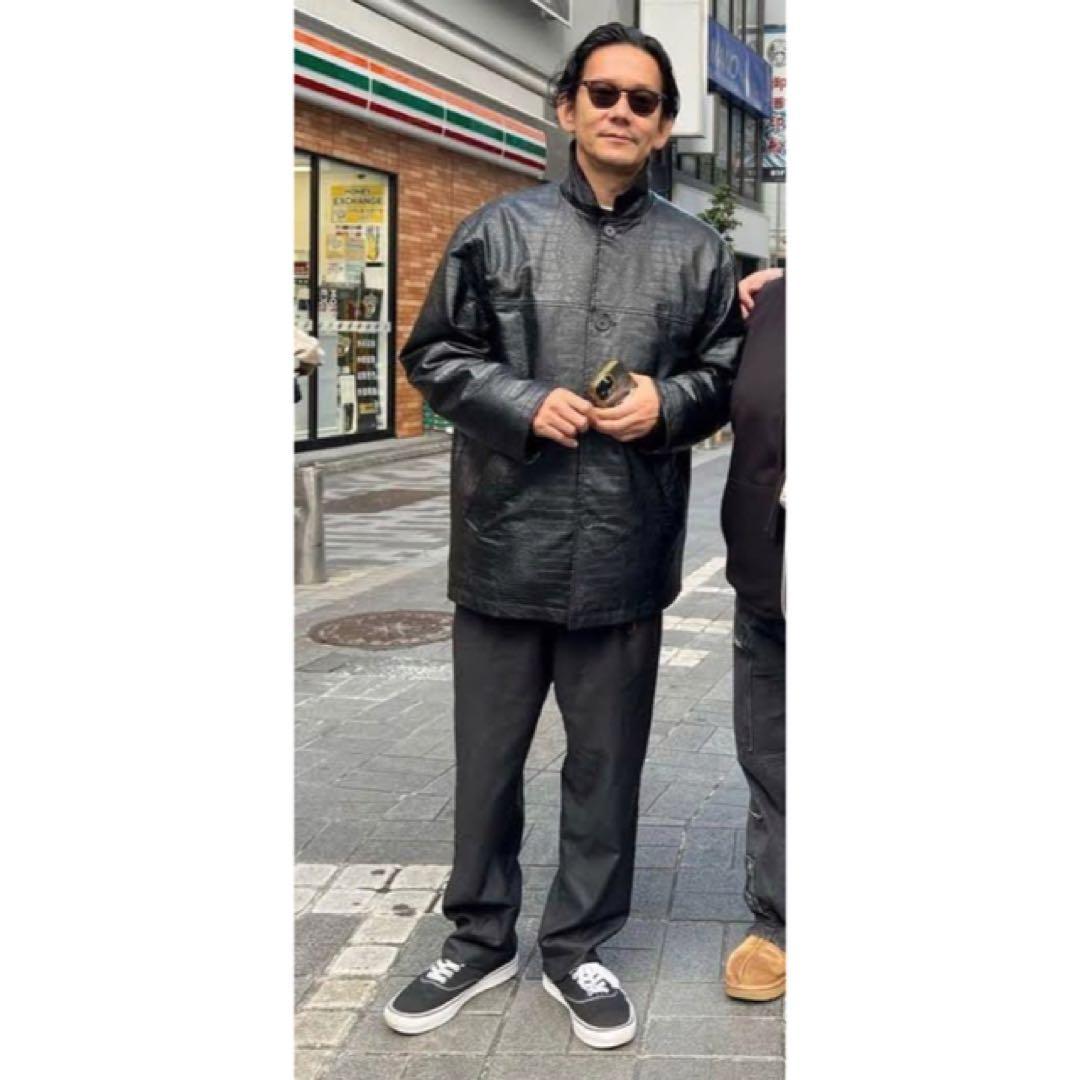 vintage レザー カーコート 羊革 菅田将暉 野村訓一 小松菜奈 L 黒