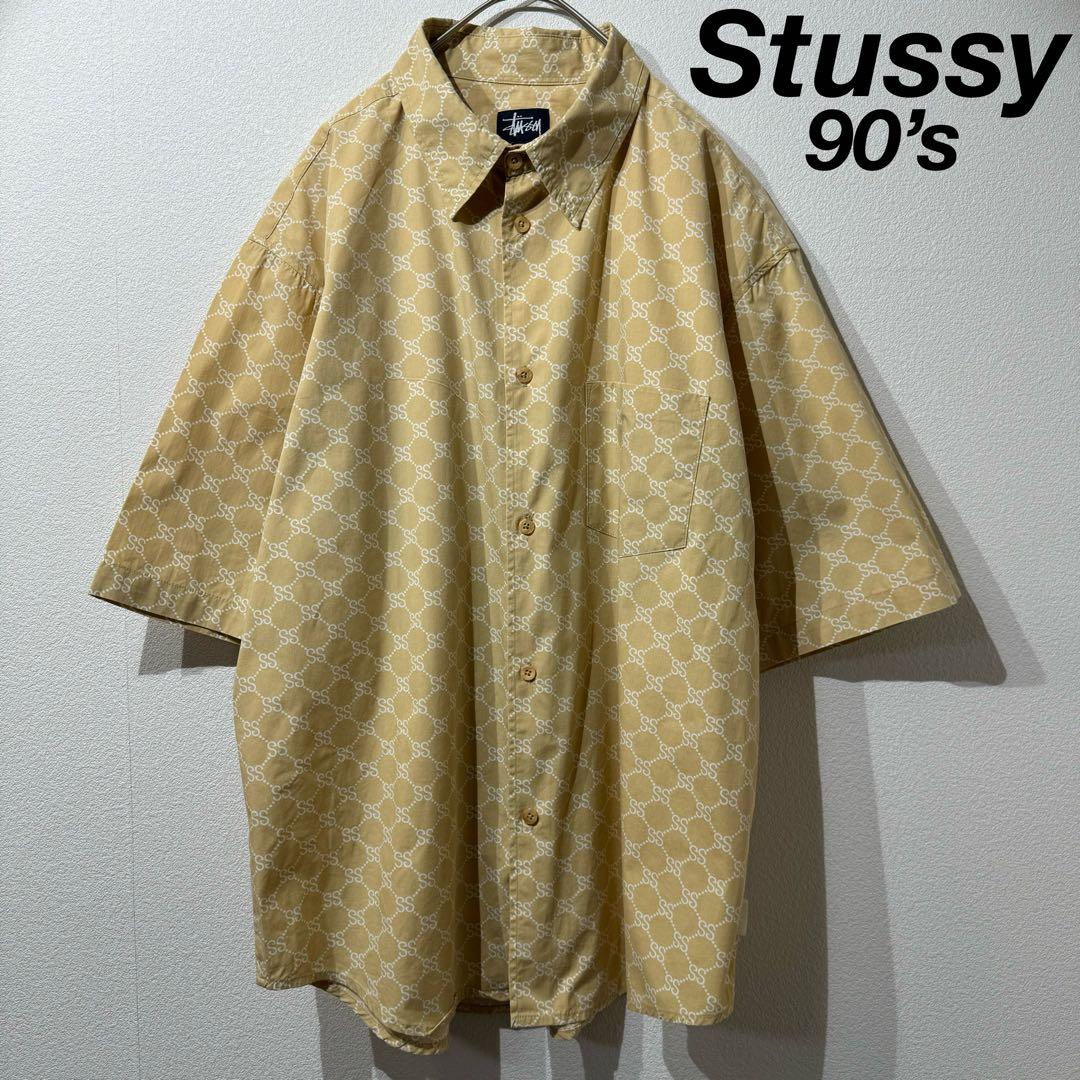 希少 極美品 Vintage Old Stussy グッチモノグラム柄 シャツ - メルカリ