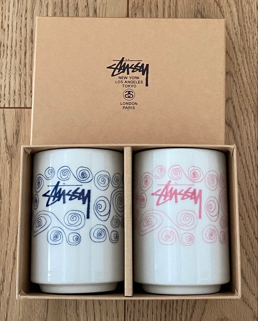 STUSSYステューシー 湯呑み 陶器 ペアセット 楽天市場】STUSSY ステューシー ペア 湯呑み ホワイト 白 ストリート