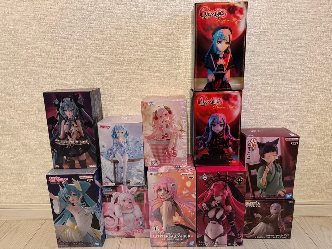 難あり　プライズフィギュアセット 初音ミク レム ラム などまとめ売り