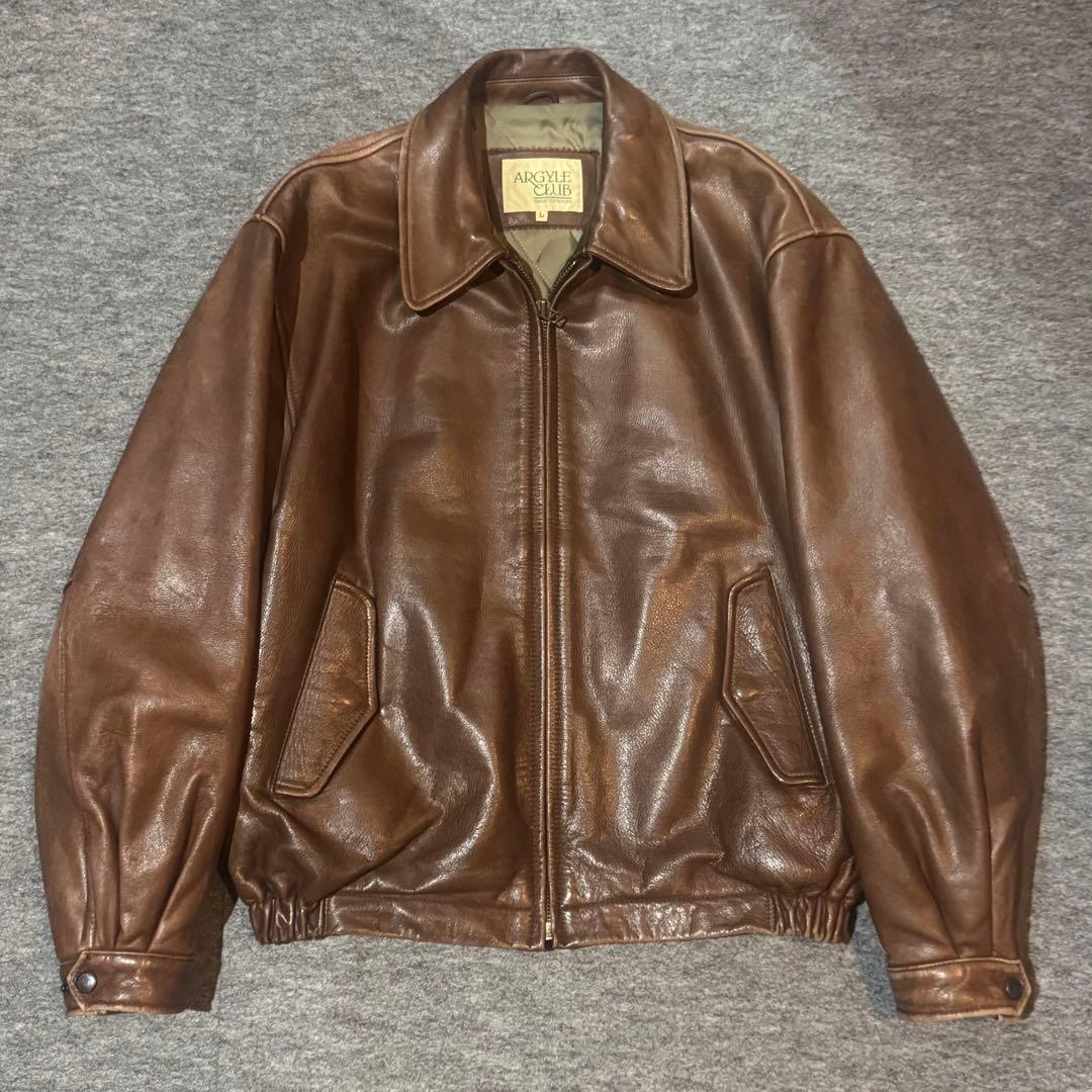 ジャケット・アウター 80s ARGYLE CLUB Calf Leather Jacket