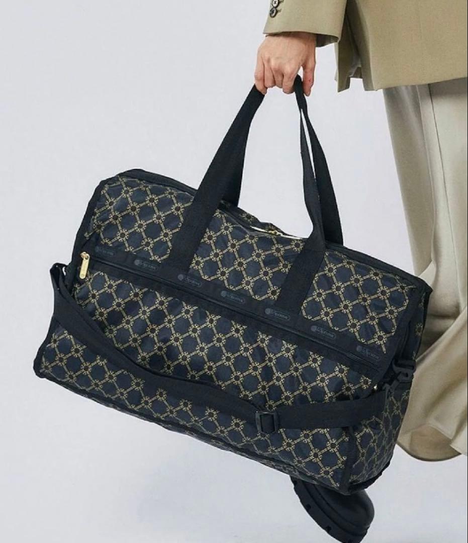 LeSportsac 　ブラック ボストンバッグ