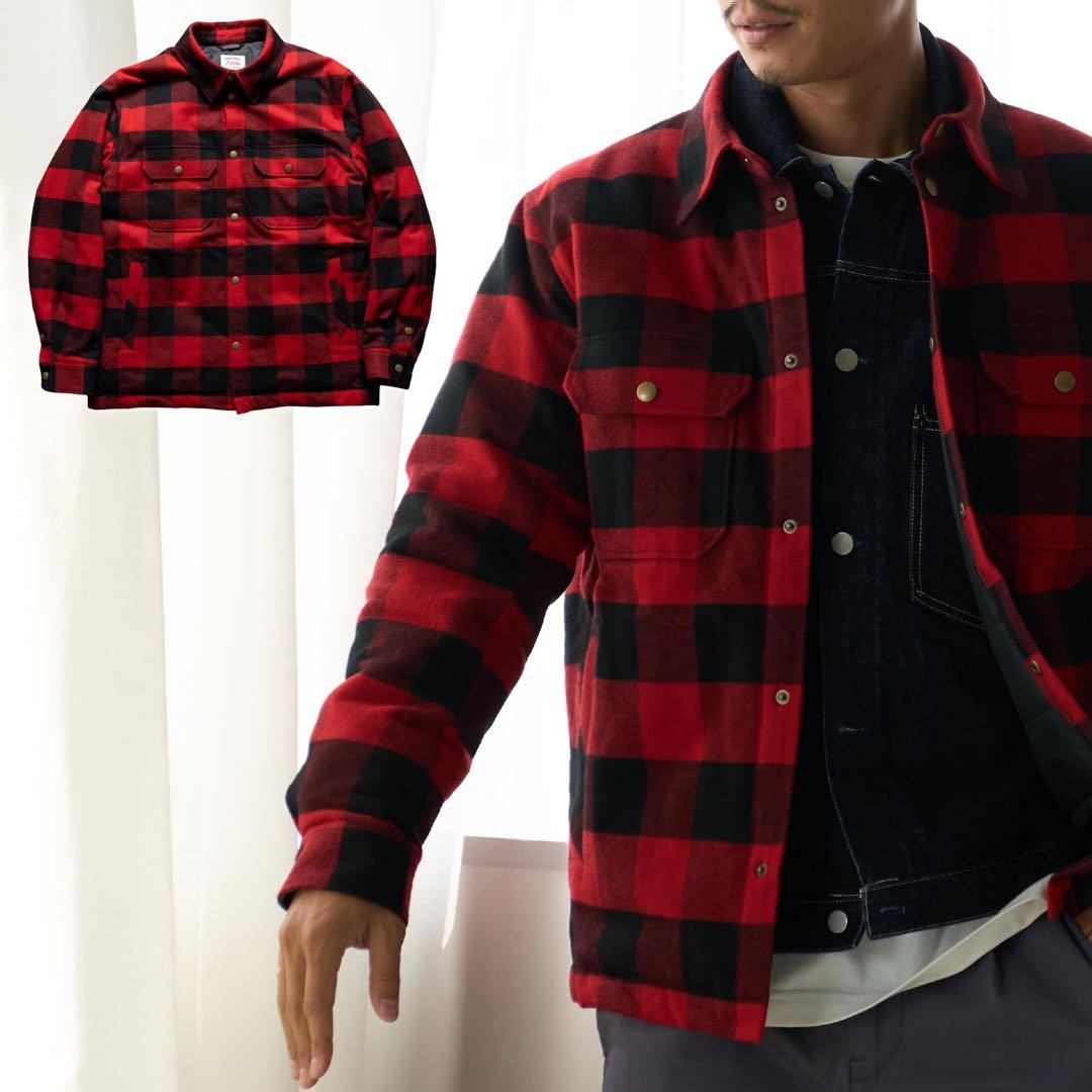 JAPAN MADE屋 ジャパン　メイド屋　中綿バッファローチェックL size