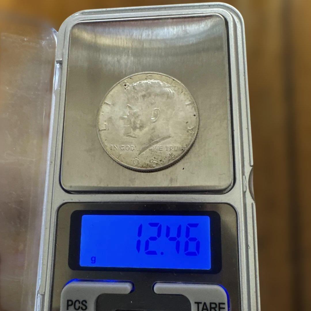 ケネディハーフダラー1964年 美品 銀90% 本物保証 - メルカリ