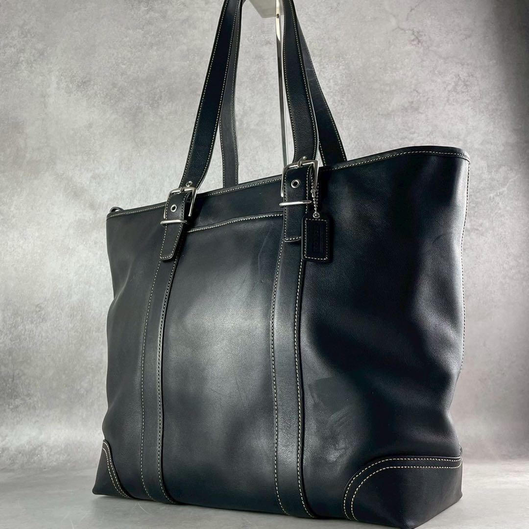 COACH オールドコーチレザートートビジネスバッグA4通勤