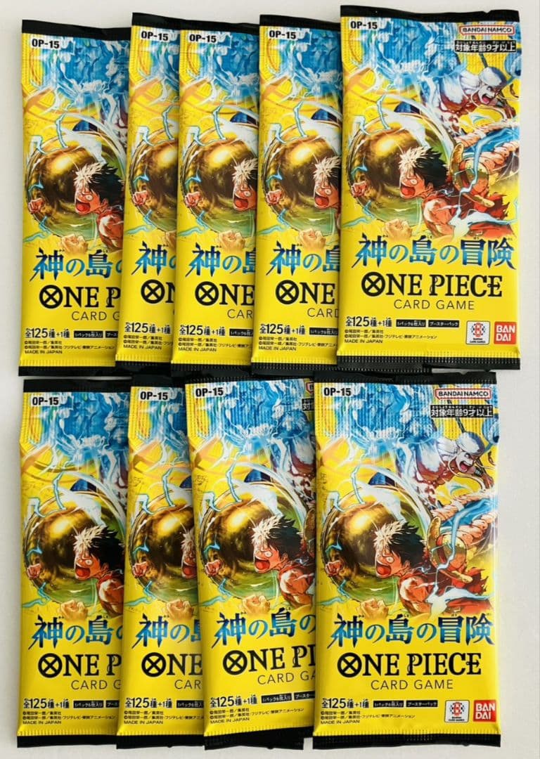 ワンピースカードゲーム 神の島の冒険 ONE PIECE 9パック バラ - メルカリ