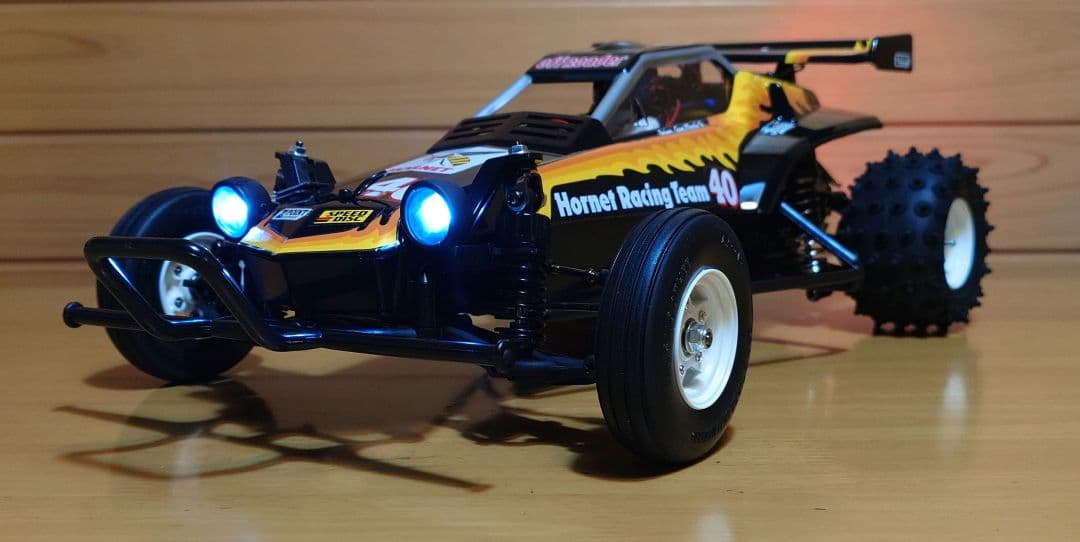 タミヤRCホーネットEVO.(LEDライト付)＆プロポ＆バッテリー充電器完成