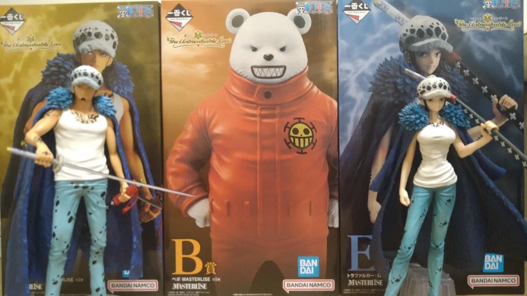 ワンピース一番くじ　B賞ベポ（未開封）＋A・E賞（開封品）＋下位賞