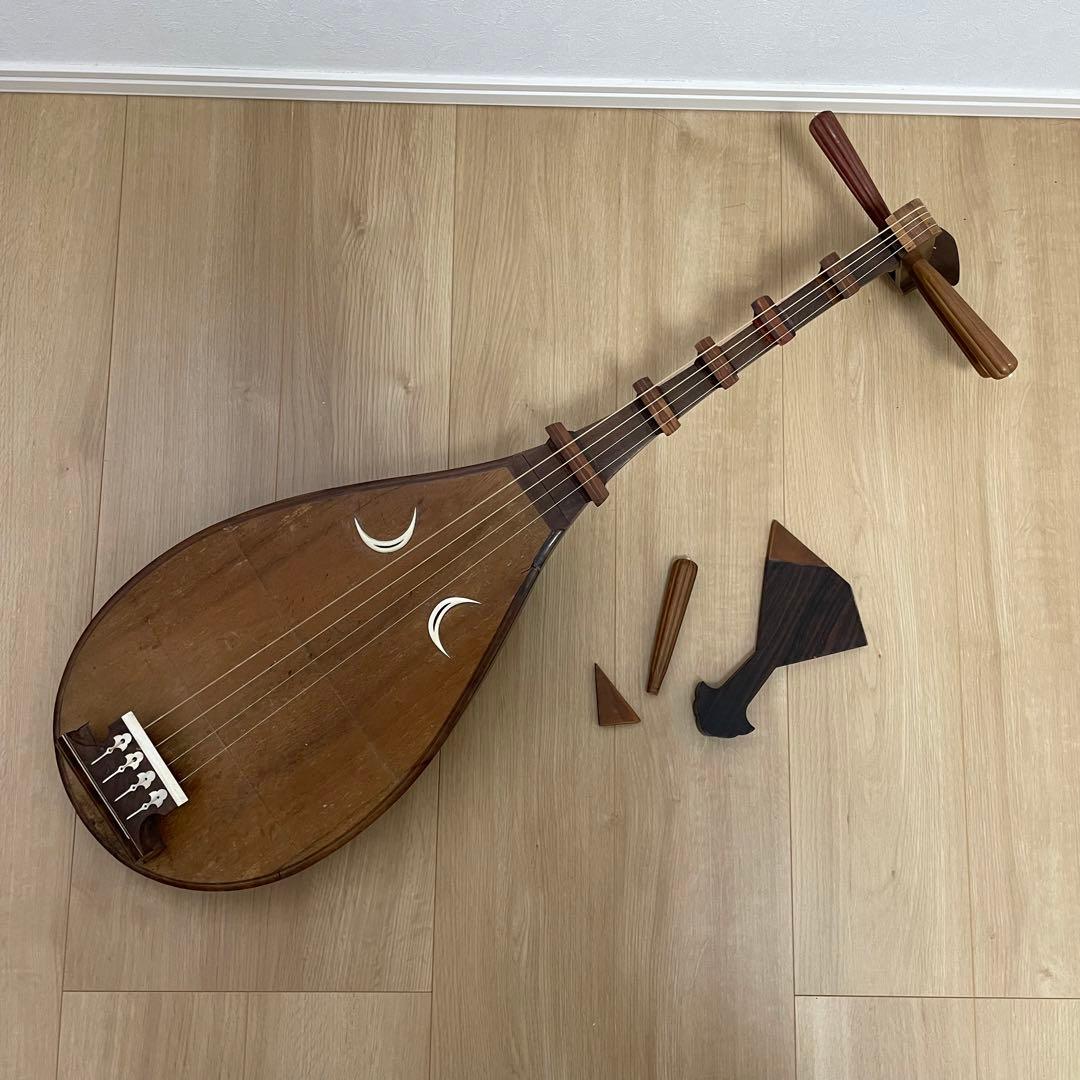こ*こ様 筑前琵琶　4弦　バチ付き