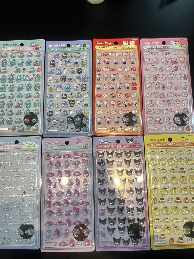 【正規品】ボンボンドロップシール ミニ サンリオ 全種コンプリートセット