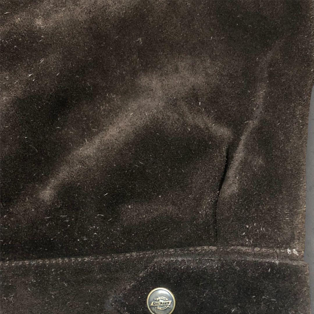 送料無料】古着好き必見！DickiesヴィンテージスエードジャケットXL