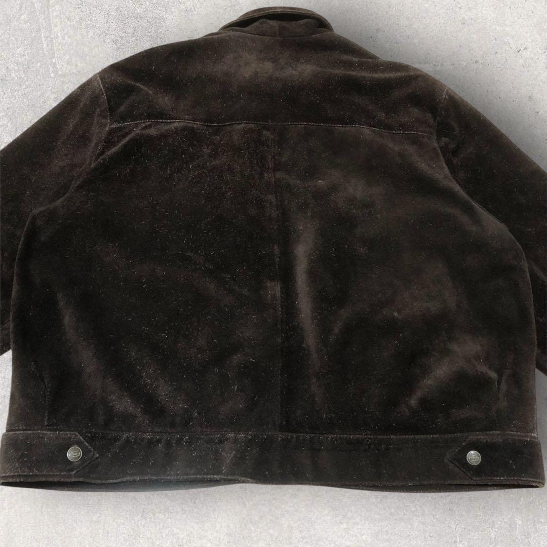 送料無料】古着好き必見！DickiesヴィンテージスエードジャケットXL