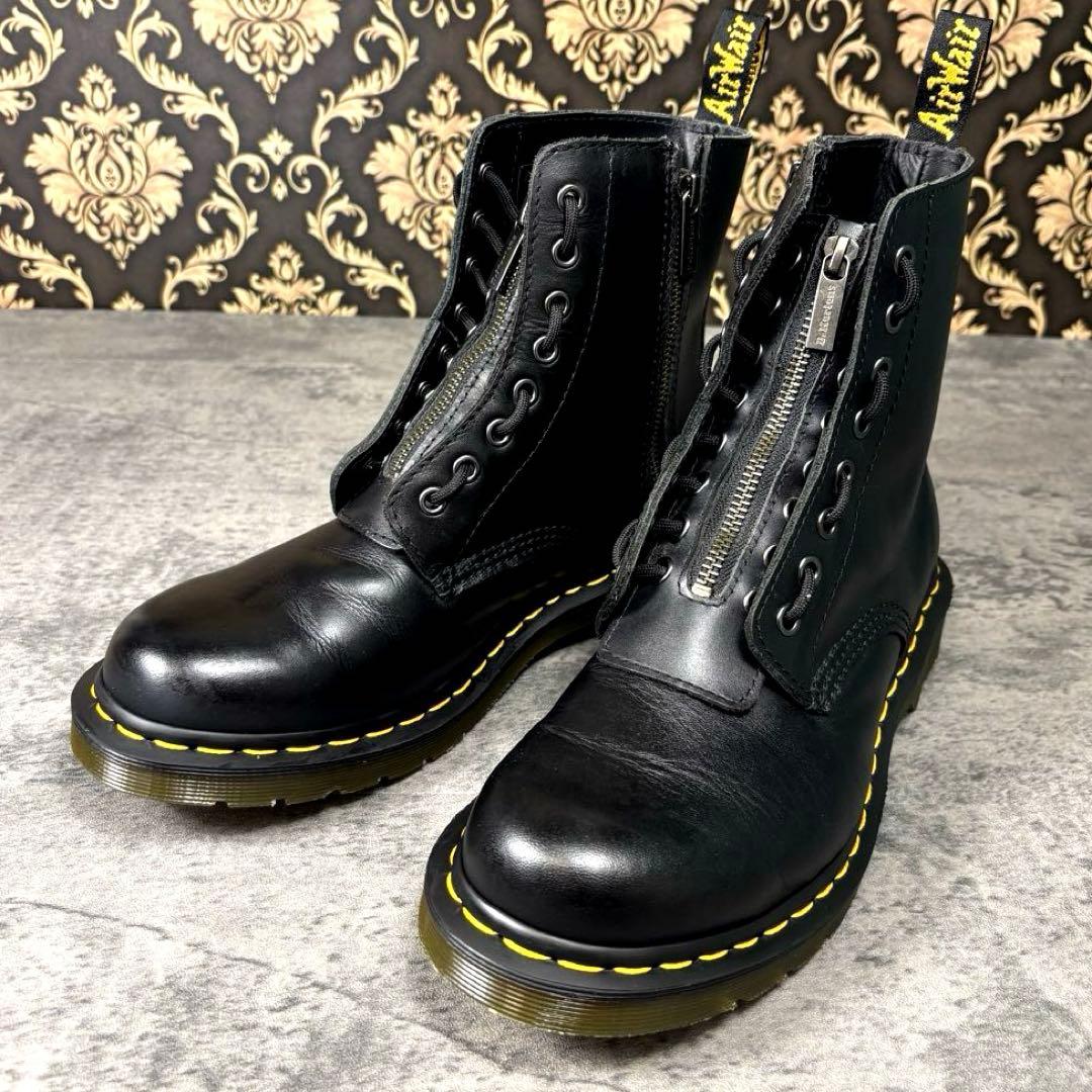 美品】UK8(27cm) ドクターマーチン23863 サイドジップ - メルカリ