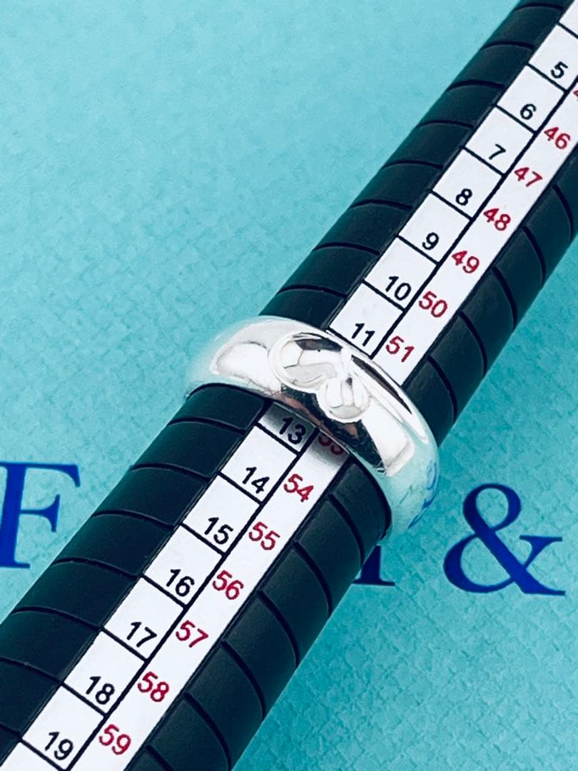 c926 ティファニー カーブド ハート リング シルバー 925 約12号