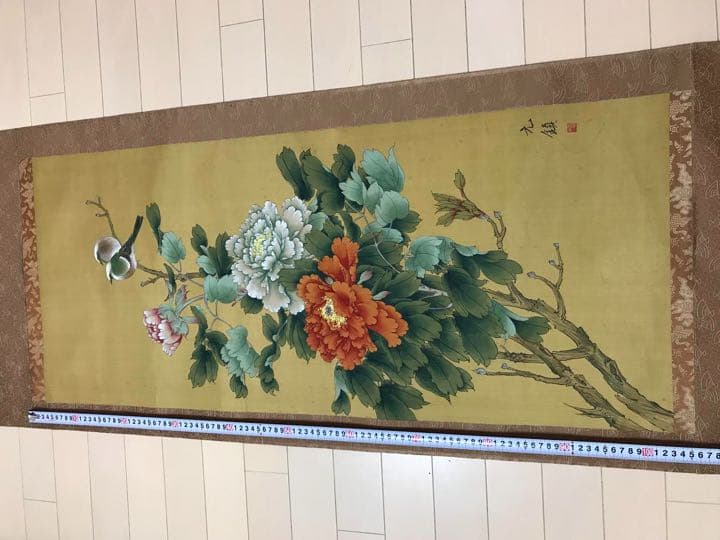 中国掛軸　肉筆保証