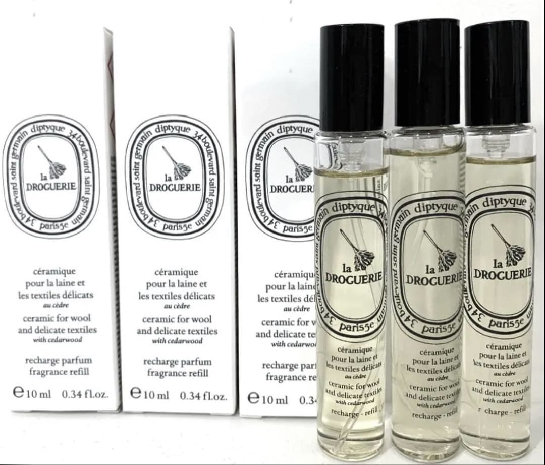 diptyque ウール＆デリケートテキスタイル用セラミック　リフィル×3ボトル