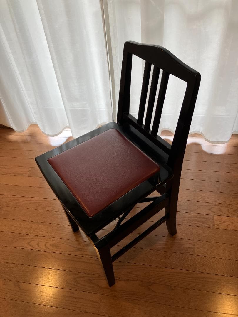 YAMAHA トムソン椅子　黒　アップライト/グランドピアノ　レトロ