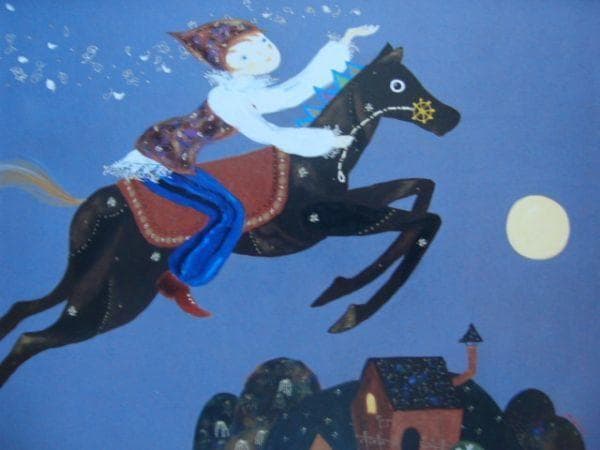 前田 麻里 【花の頃】 希少画集画、状態良好、新品高級額装付