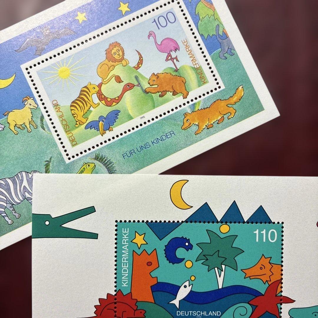 77527セール現品限 外国切手 ドイツ発行動物他小型シートx2 - メルカリ