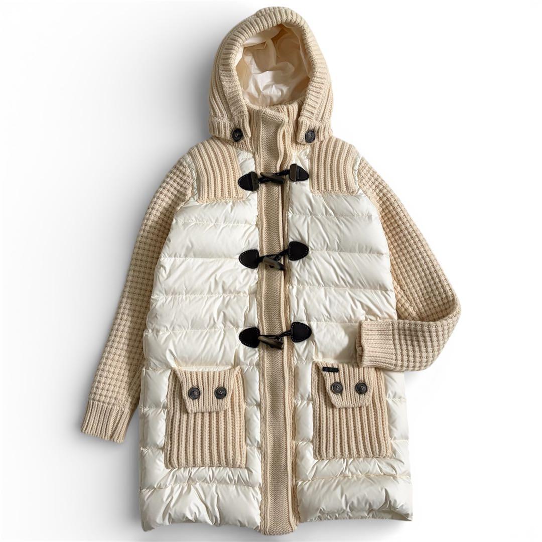 【未使用級】バークBARK ダウンジャケット　ダッフルコート　ニットダッフル