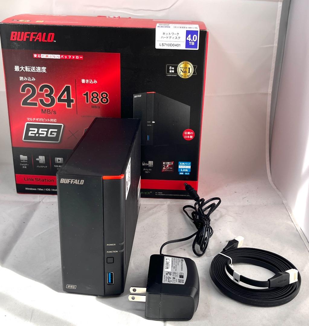 外付けハードディスク・ドライブ BUFFALO NAS LinkStation LS710D0401 4TB