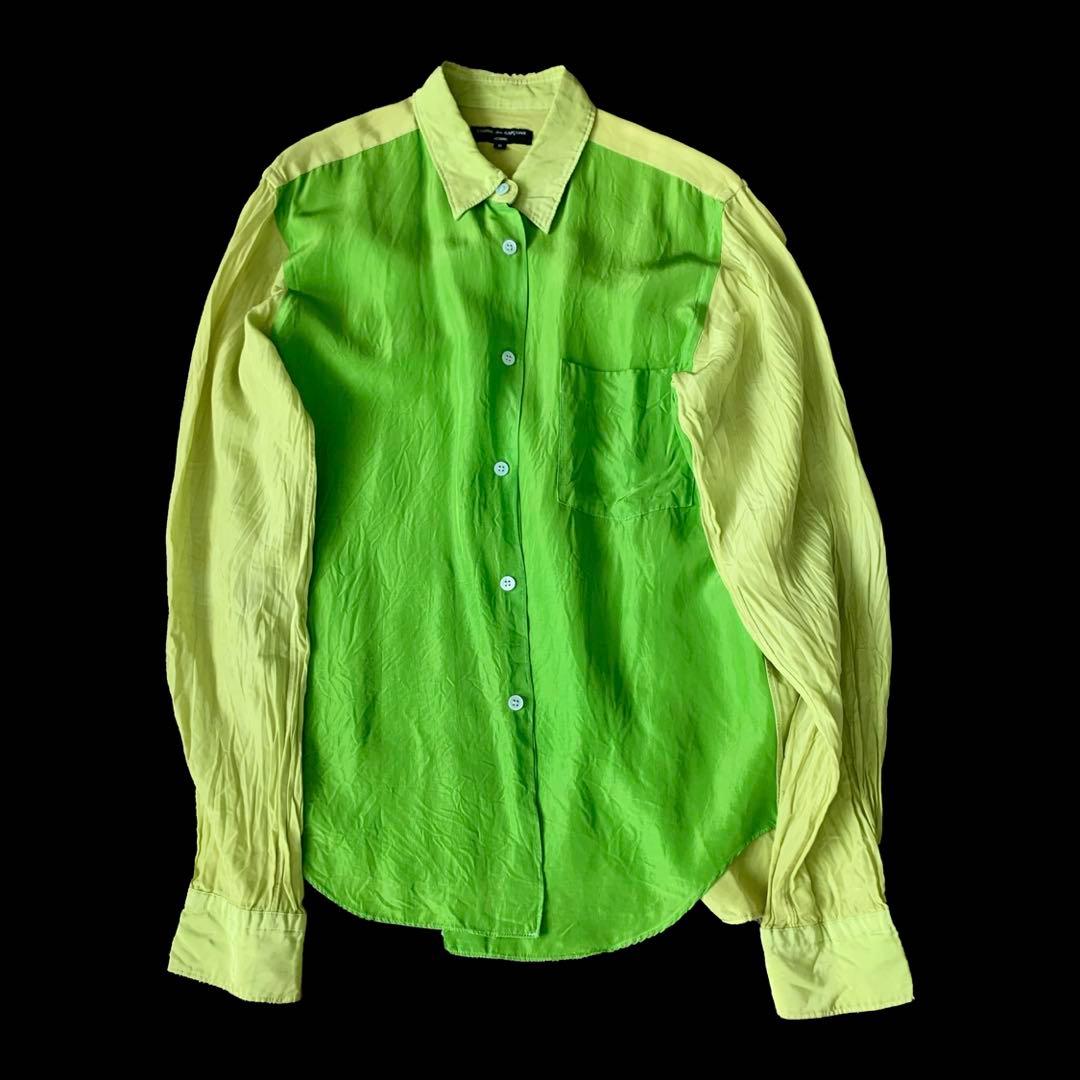 Comme des garcons homme アセテート 蛍光シャツ