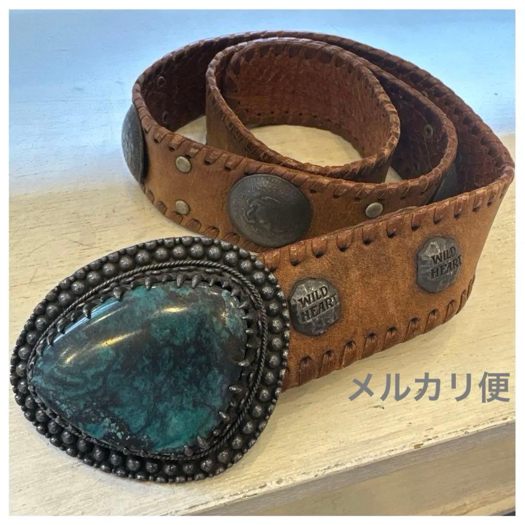 WILDHEART(ワイルドハート) ターコイズバックル　ベルト