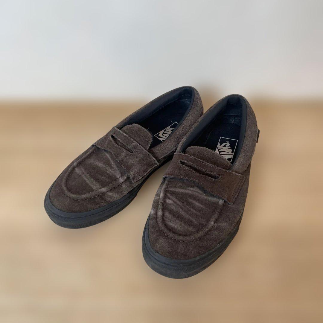 VANS バンズ スニーカーローファー スウェード ダークブラウン 25.5cm