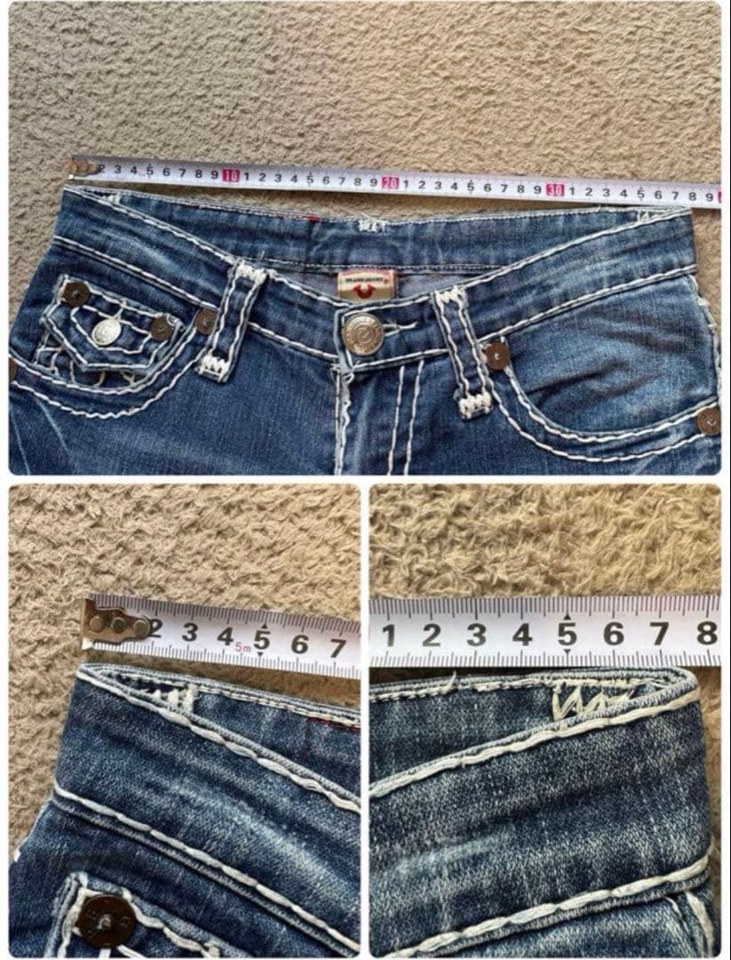 TRUE RELIGION デニムパンツ ブーツカット 太ステッチ W28 希少 - メルカリ