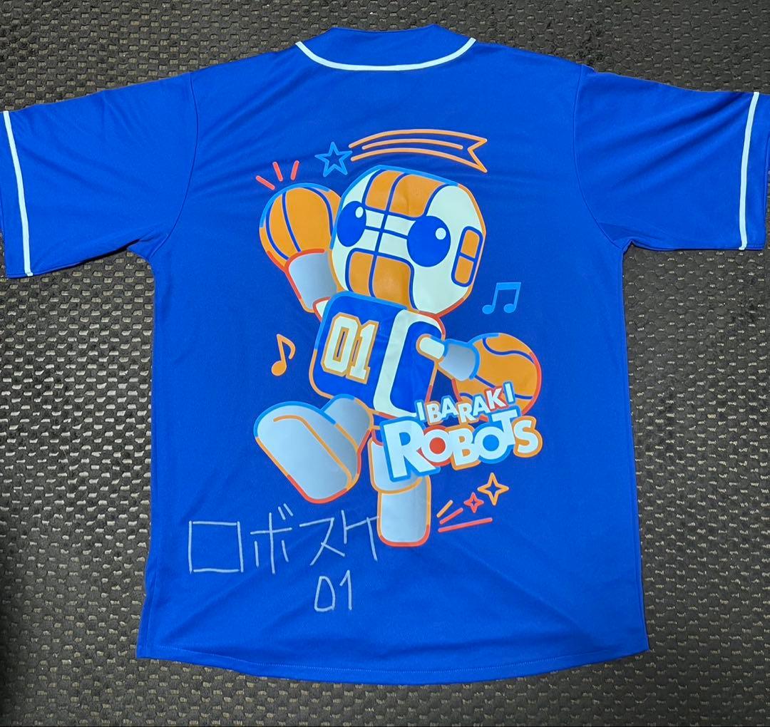 【新品限定】茨城ロボッツ ロボスケサイン入りベースボールシャツ 2枚セット XL 新品限定】茨城ロボッツ ロボスケサイン入りベースボールシャツ 2枚
