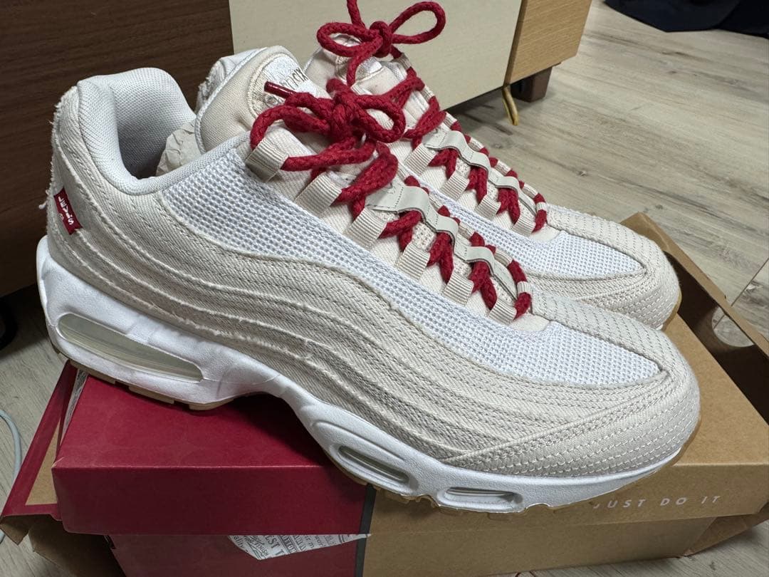 Levi's Nike Air Max エアマックス95 デニムホワイト30cm
