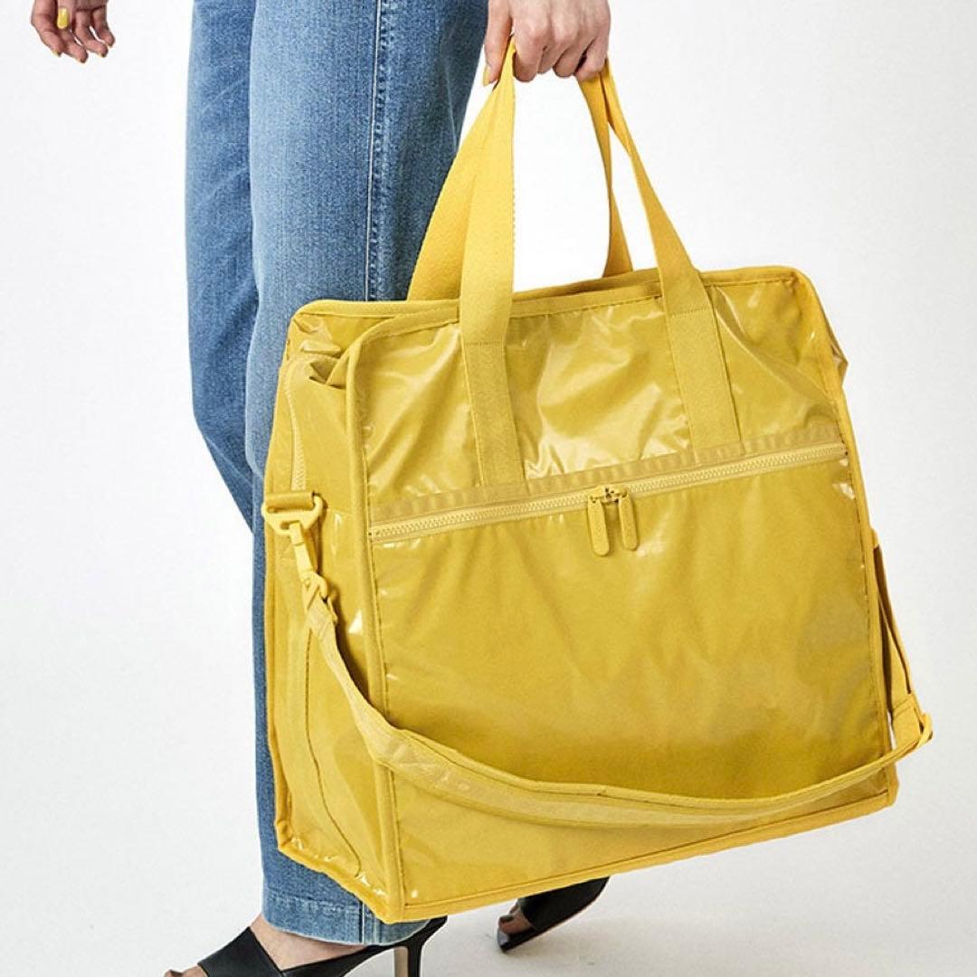 【美品】 レスポートサック CABIN BOSTON ヒトリップカナリアイエロー