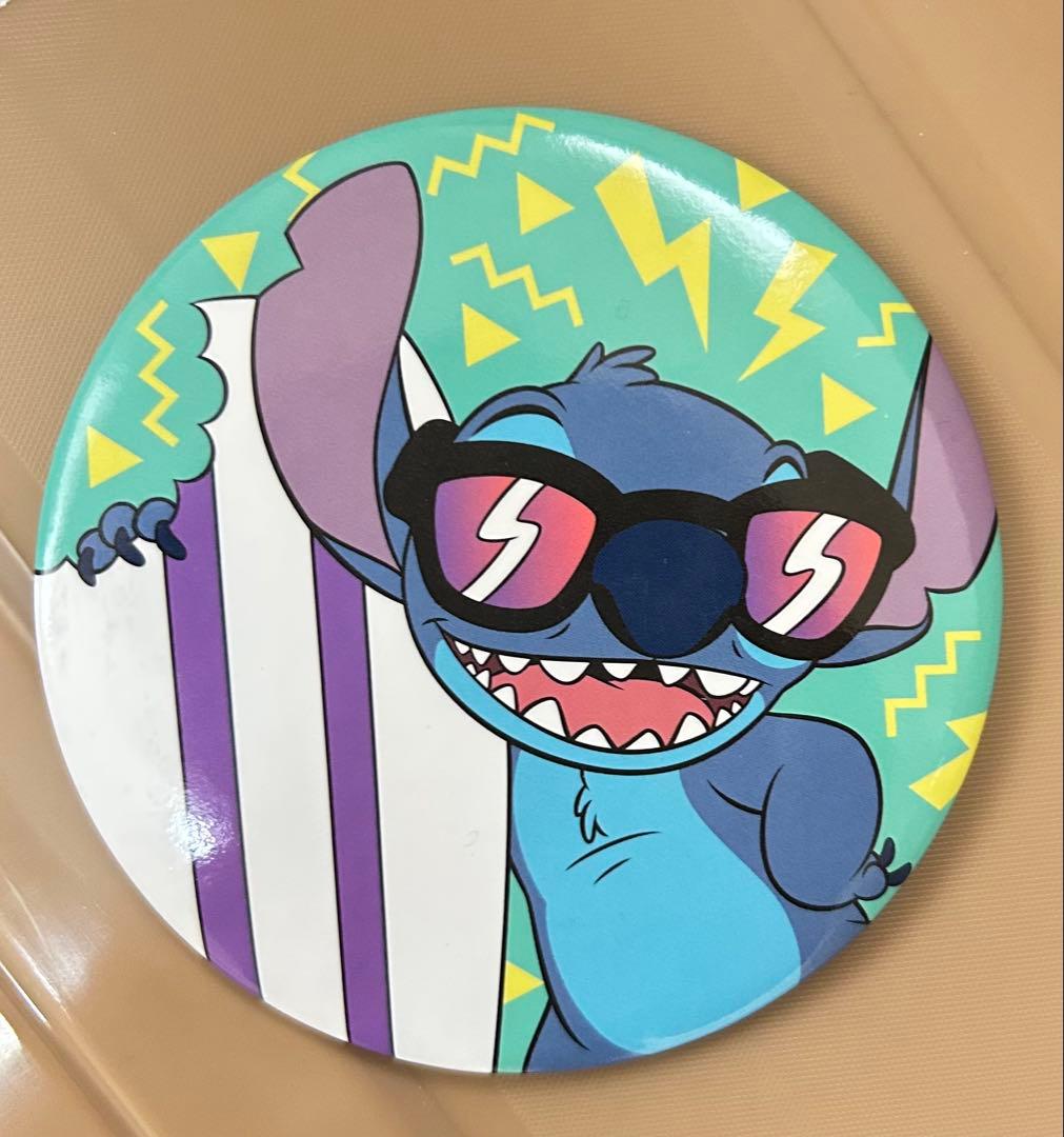 ディズニー リロ&スティッチ スティッチ缶バッジ 直径約8センチサイズ