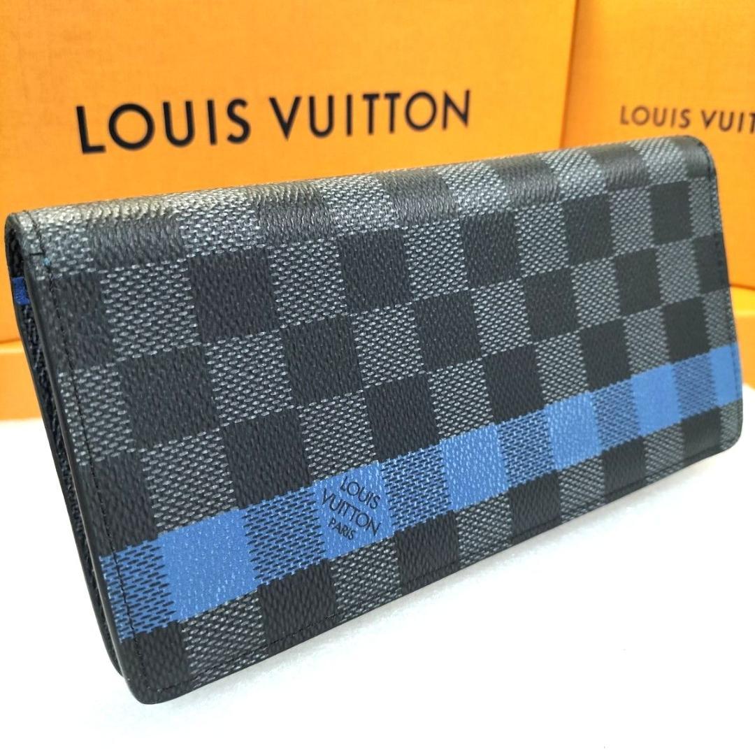 ☆極美品☆ ダミエ グラフィット ブラザ ストライプ ブルー ルイヴィトン